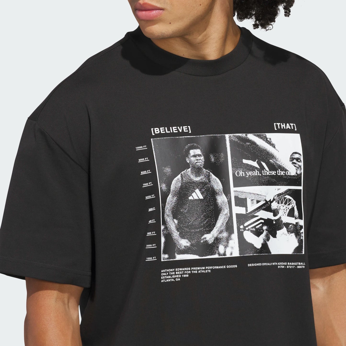 ADIDAS ANTED GFX TEE 2 Anthony Edwards