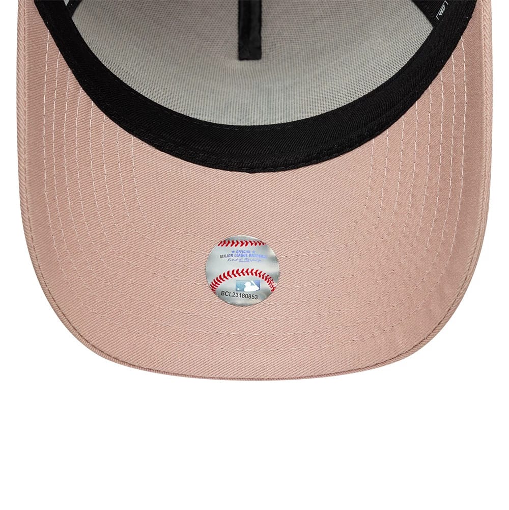 NEW ERA LA Dodgers MLB Outline Pastel Pink 9FORTY E-Frame Trucker Adjustable Cap