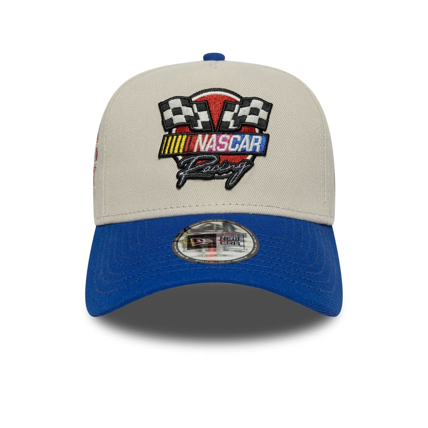 NEW ERA Nascar Classics Flag White 9FORTY E-Frame Adjustable Cap