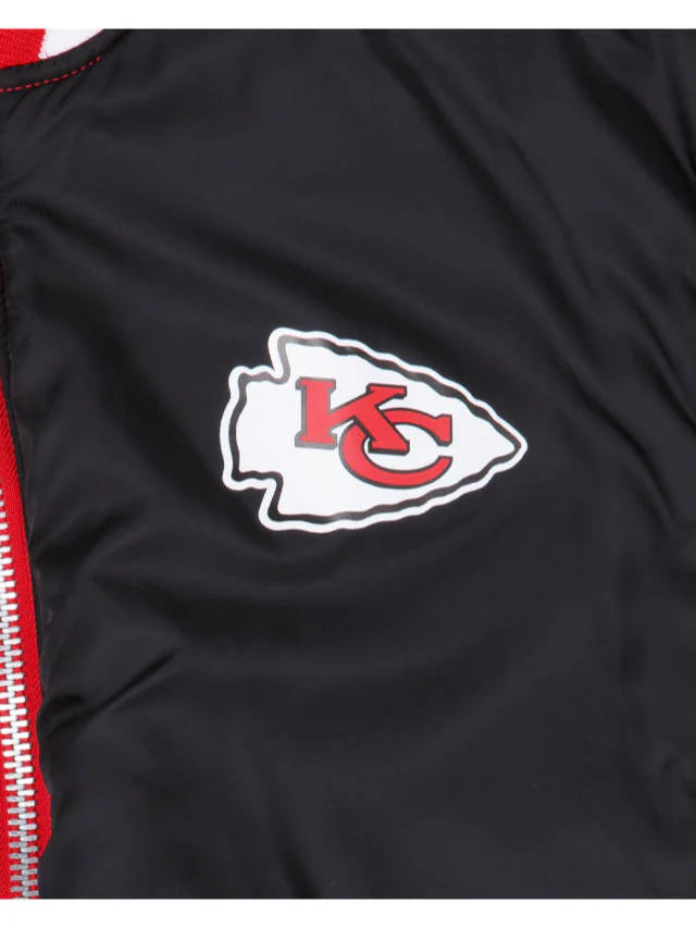 KANSAS CITY CHIEFS X ALPHA X NEW ERA MA-1 BOMBER JACKET