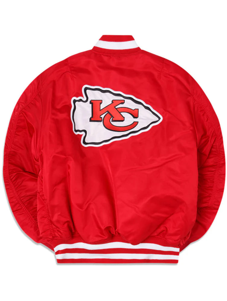 KANSAS CITY CHIEFS X ALPHA X NEW ERA MA-1 BOMBER JACKET