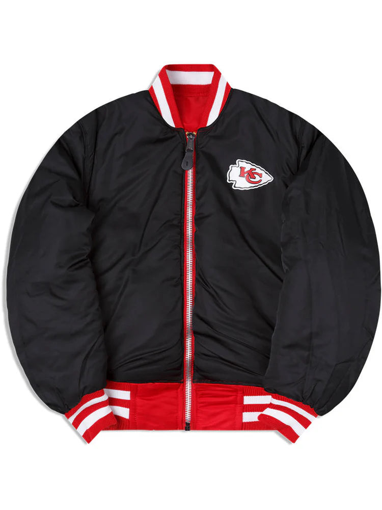 KANSAS CITY CHIEFS X ALPHA X NEW ERA MA-1 BOMBER JACKET