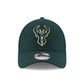 NEW ERA Milwaukee Bucks The League Green 9FORTY Adjustable Cap