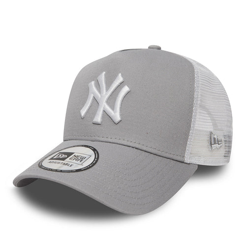 NEW ERA New York Yankees Clean Grey A-Frame Trucker Cap