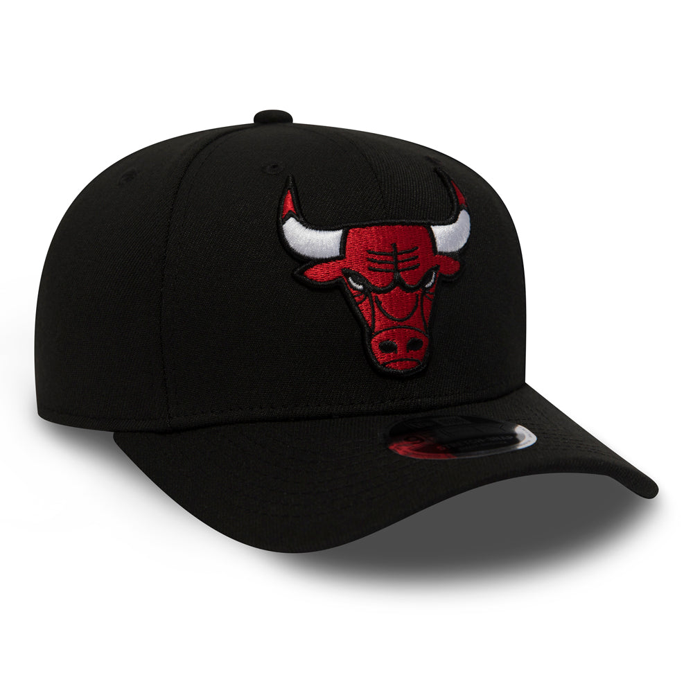 NEW ERA Chicago Bulls Black 9FIFTY Stretch Snap Cap