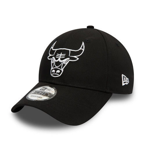 NEW ERA Chicago Bulls Essential Outline Black 9FORTY Adjustable Cap