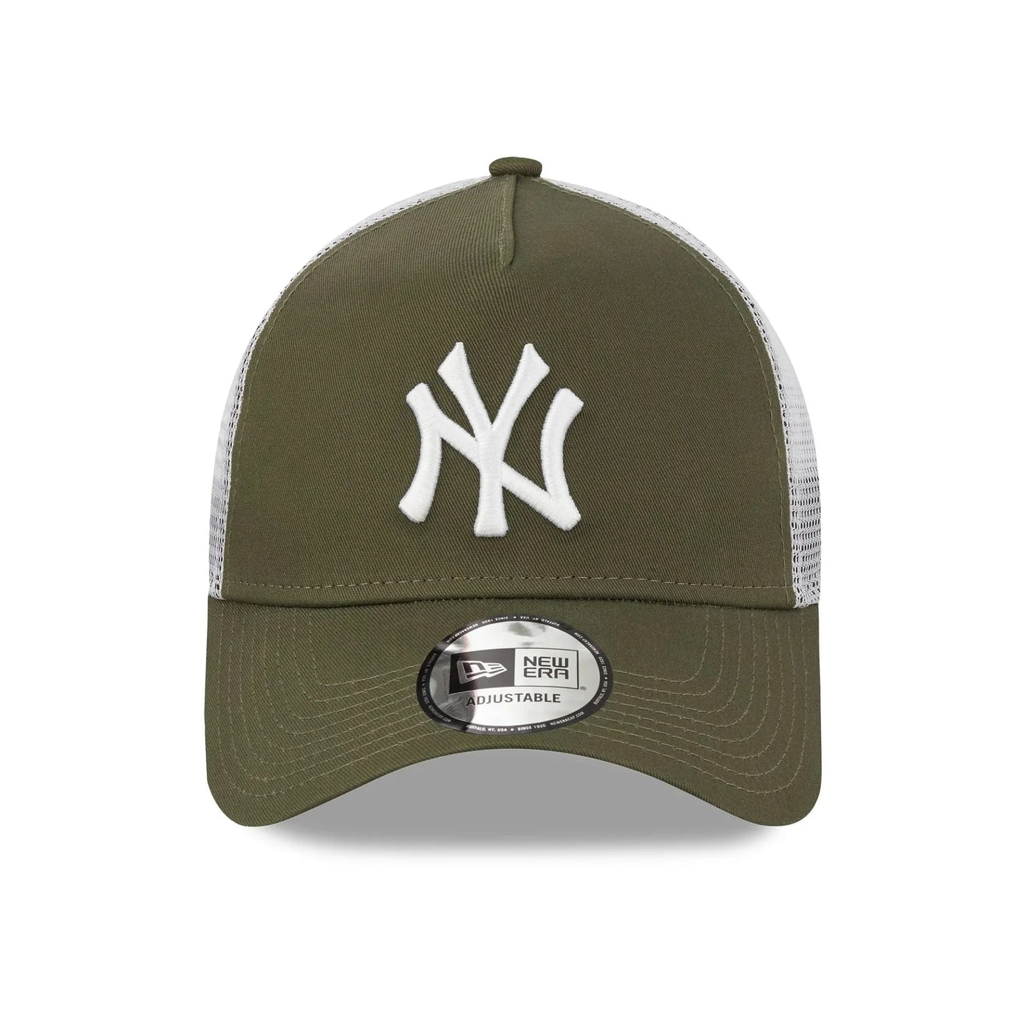 New York Yankees Khaki A-Frame Trucker Cap