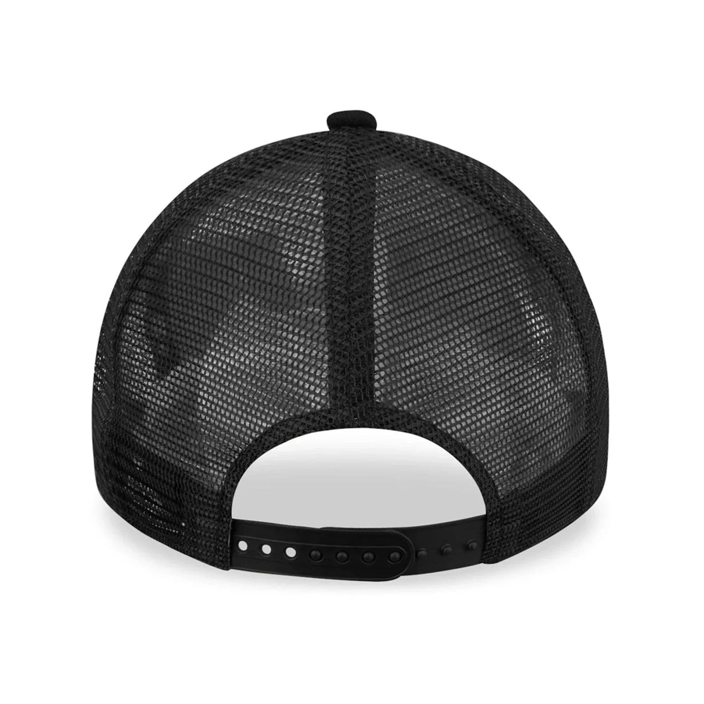 NEW ERA Chicago Bulls Tonal Black A-Frame Trucker Cap