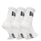 NEW ERA New Era Flag 3 Pack Crew White Sock