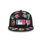 NEW ERA MiLB All Over Black 59FIFTY Fitted Cap