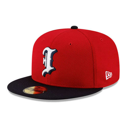 New Era Indianapolis Indians Red Batting Practice Authentic Official On-Field 59FIFTY Cap