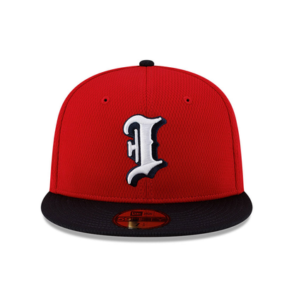 Indianapolis Indians Red Batting Practice New Era Authentic Official On-Field 59FIFTY Cap