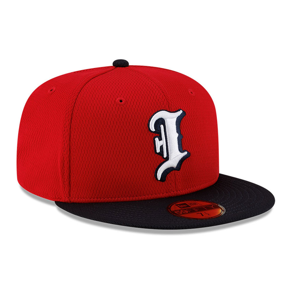 Indianapolis Indians Red Batting Practice New Era Authentic Official On-Field 59FIFTY Cap