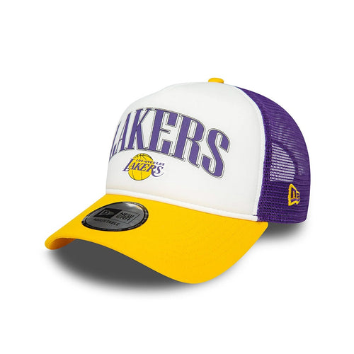 NEW ERA LA Lakers NBA retro  E-Frame Adjustable Trucker Cap