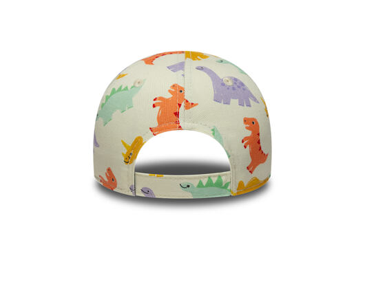 NEW ERA Toddler Cap New Era Branded All Over Dino Print 9FORTY - Cream