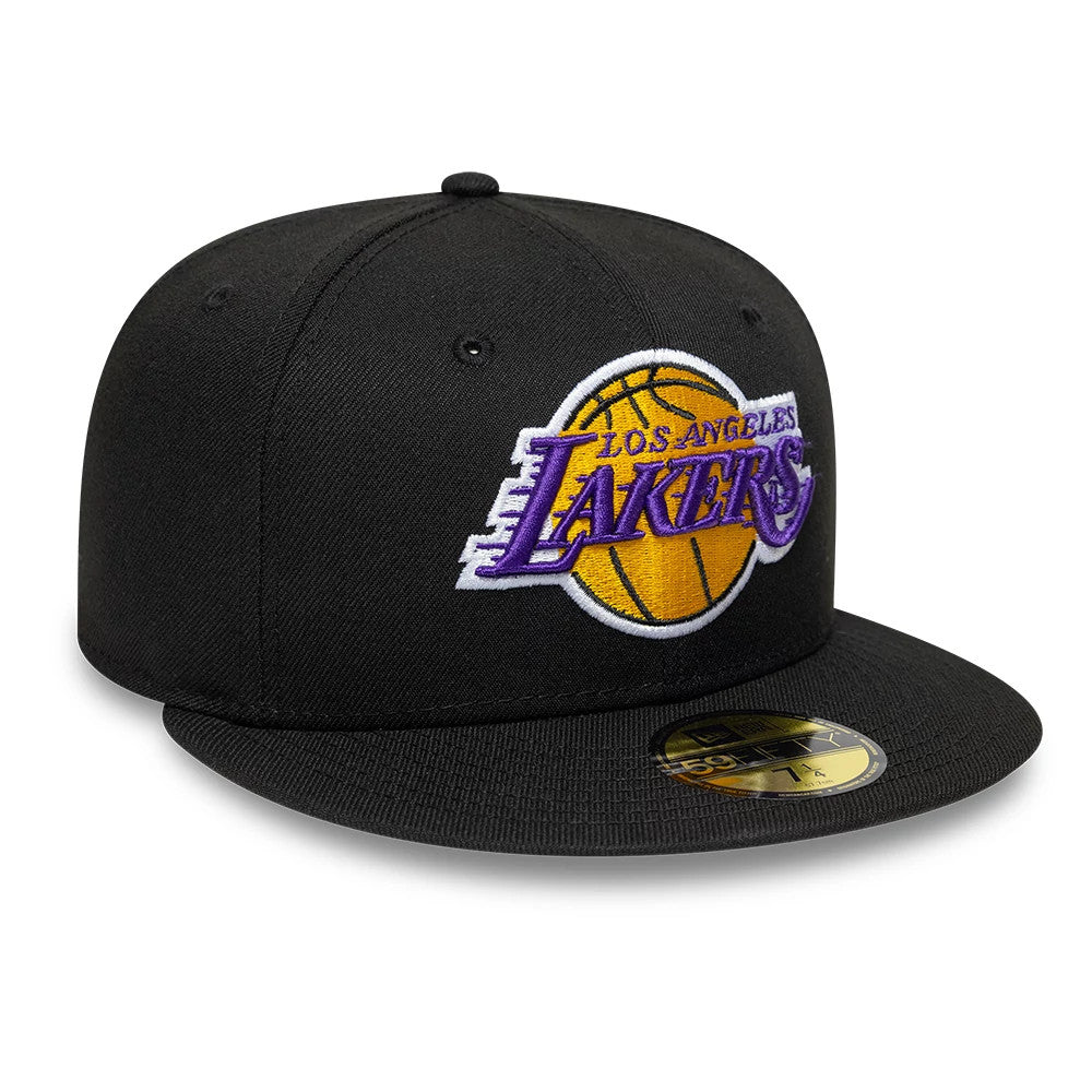 NEW ERA LA Lakers NBA Black 59FIFTY Fitted Cap