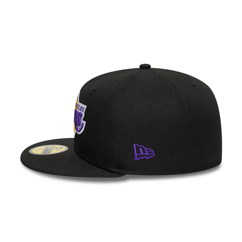 NEW ERA LA Lakers NBA Black 59FIFTY Fitted Cap