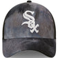 New Era Tie Dye Cord Chicago White Sox Black 9FORTY A-Frame TRUCKER Cap