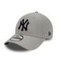 NEW ERA New York Yankees Diamond Era Essential Grey 9FORTY Adjustable Cap