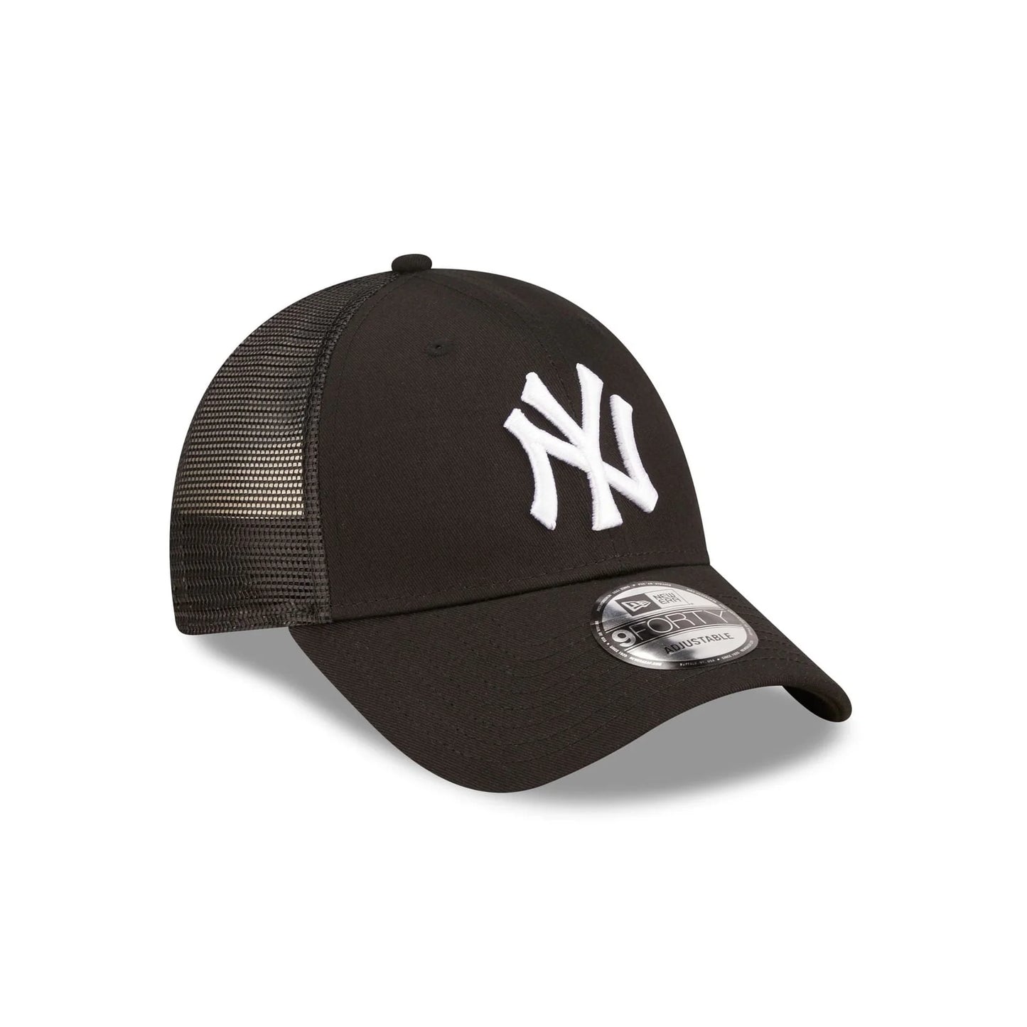 New Era New York Yankees Home Field Black 9FORTY A-Frame Trucker Cap