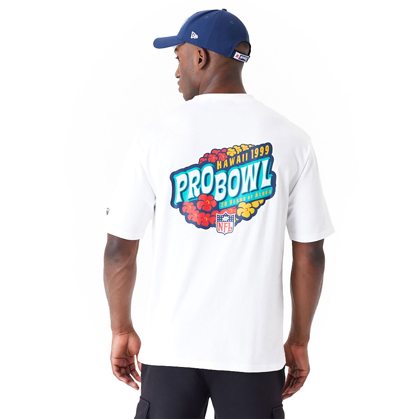 NEW ERA NFL Pro Bowl Hawaii NFC Floral Graphic White Oversized T-Shirt