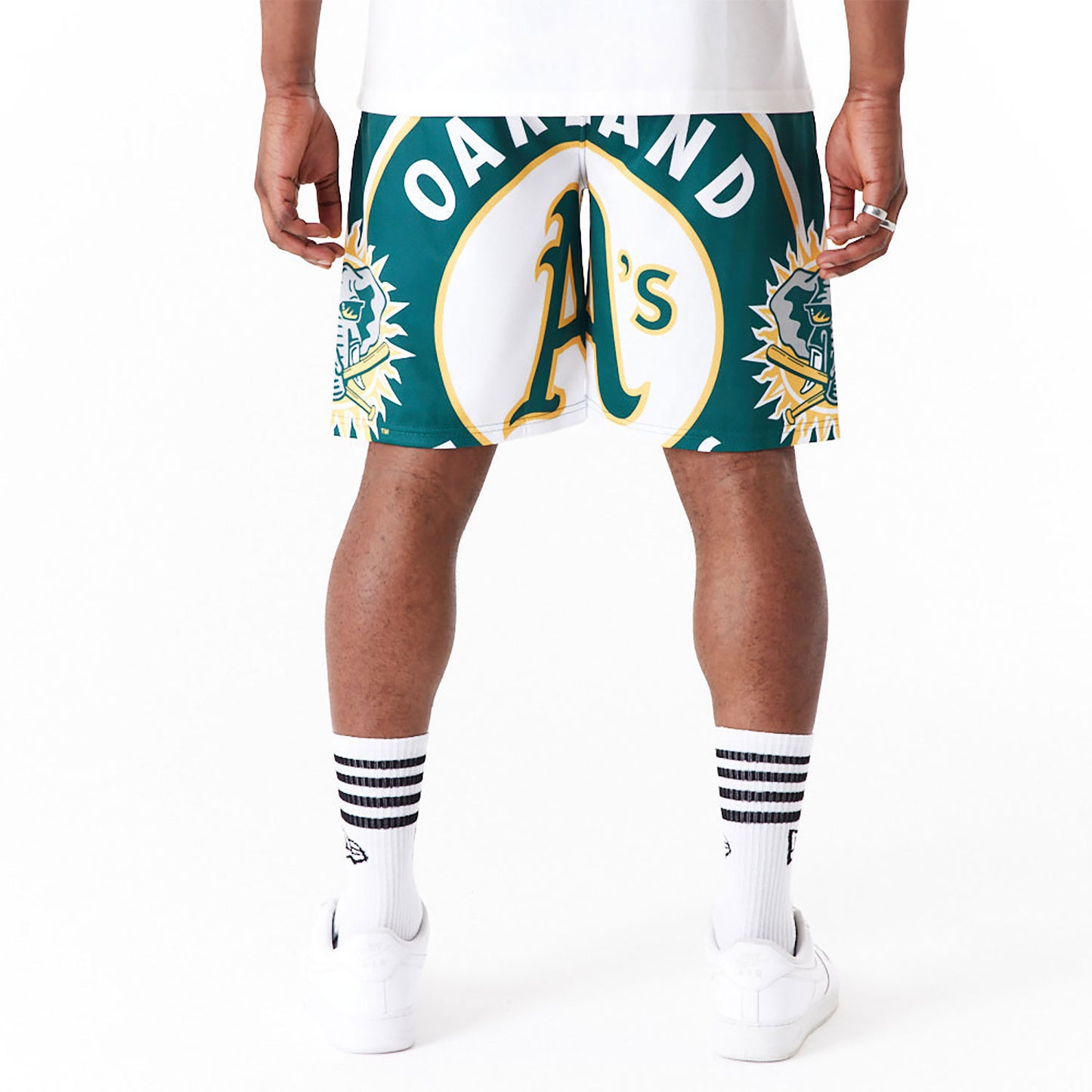 NEW ERA Oakland Athletics MLB Large Logo Dark Green Shorts