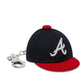 New Era Atlanta Braves MLB Mini Cap Navy Key Chain