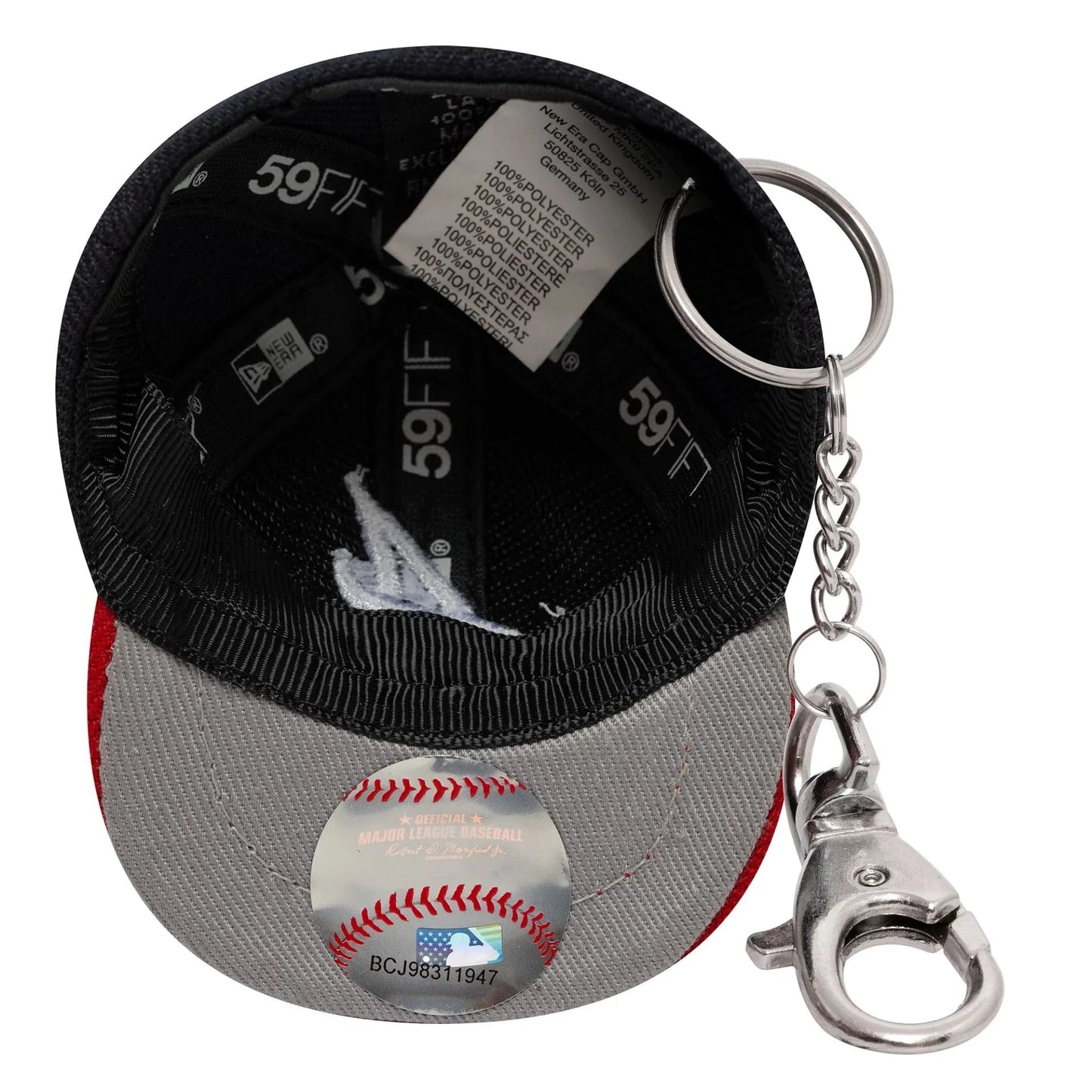 New Era Atlanta Braves MLB Mini Cap Navy Key Chain