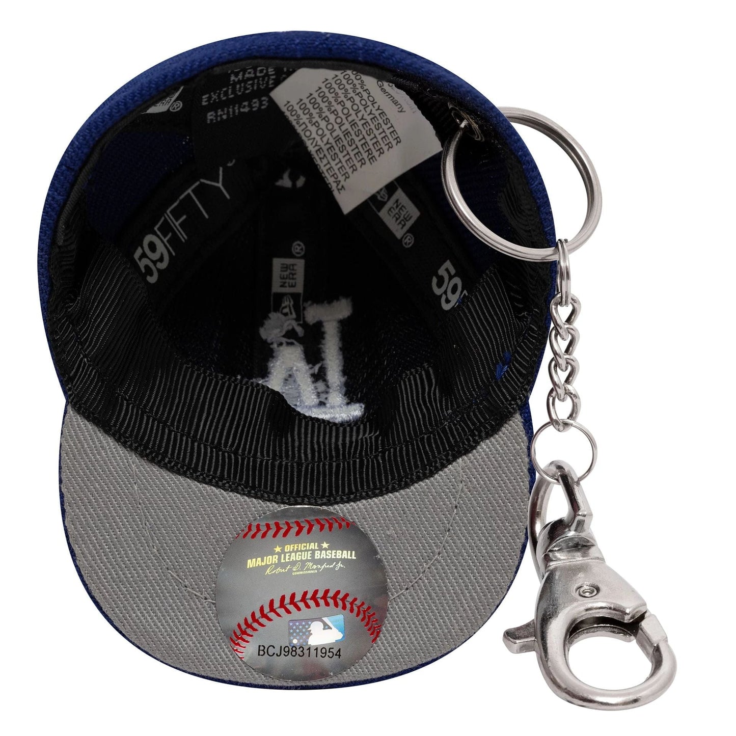 New Era LA Dodgers MLB Mini Cap Dark Blue Key Chain