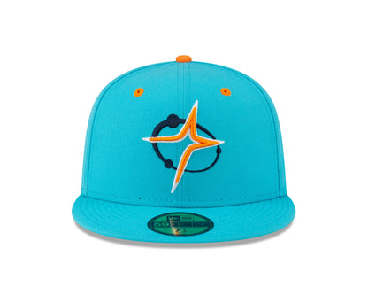 New Era Sugar Land Space Cowboys Blue Theme Nights 59FIFTY Fitted Hat