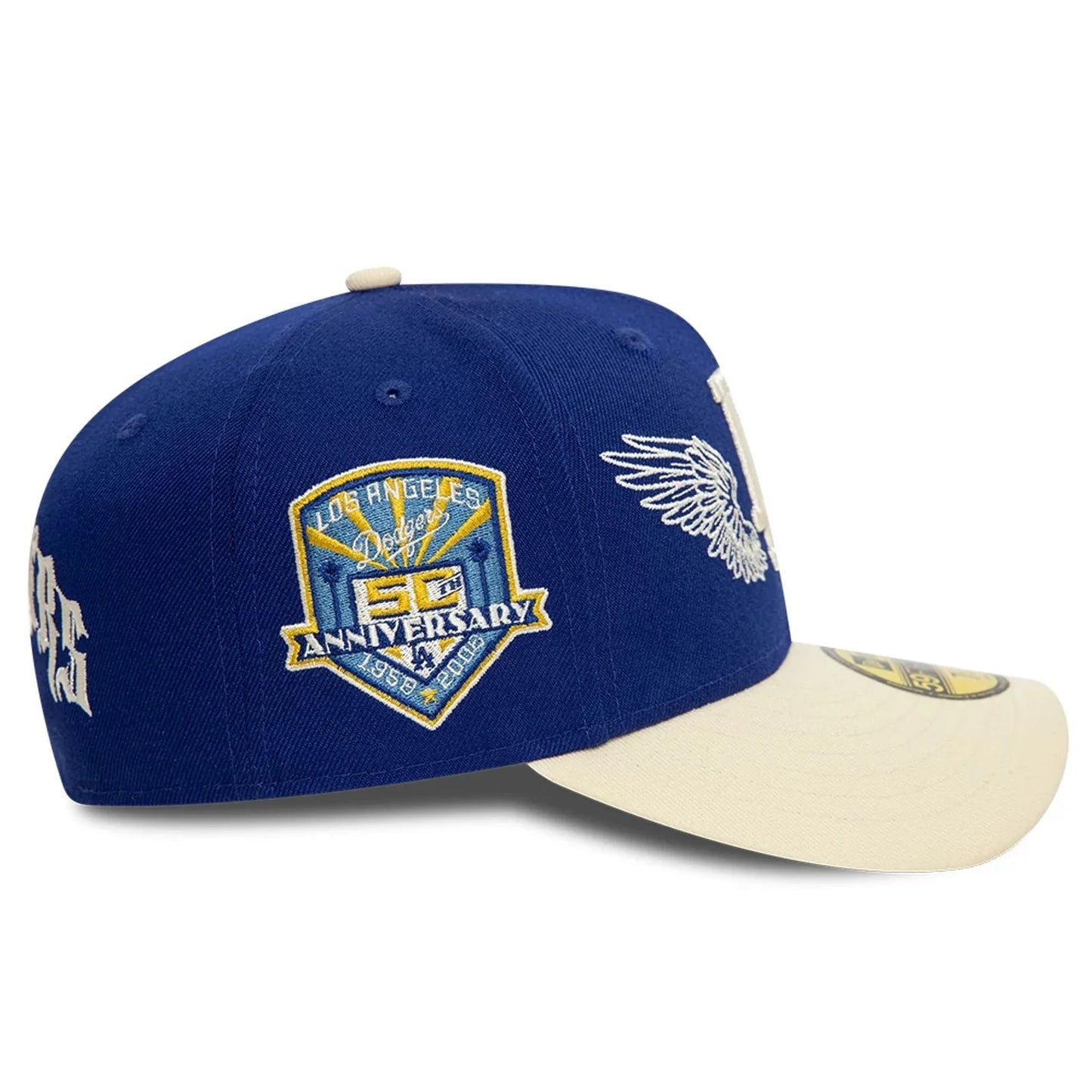 NEW ERA LA Dodgers MLB Team Wings Navy 59FIFTY Fitted Cap