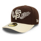 NEW ERA San Francisco Giants MLB Team Wings Dark Brown 59FIFTY Fitted Cap