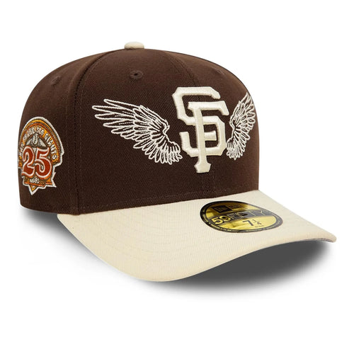 NEW ERA San Francisco Giants MLB Team Wings Dark Brown 59FIFTY Fitted Cap