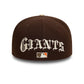 NEW ERA San Francisco Giants MLB Team Wings Dark Brown 59FIFTY Fitted Cap