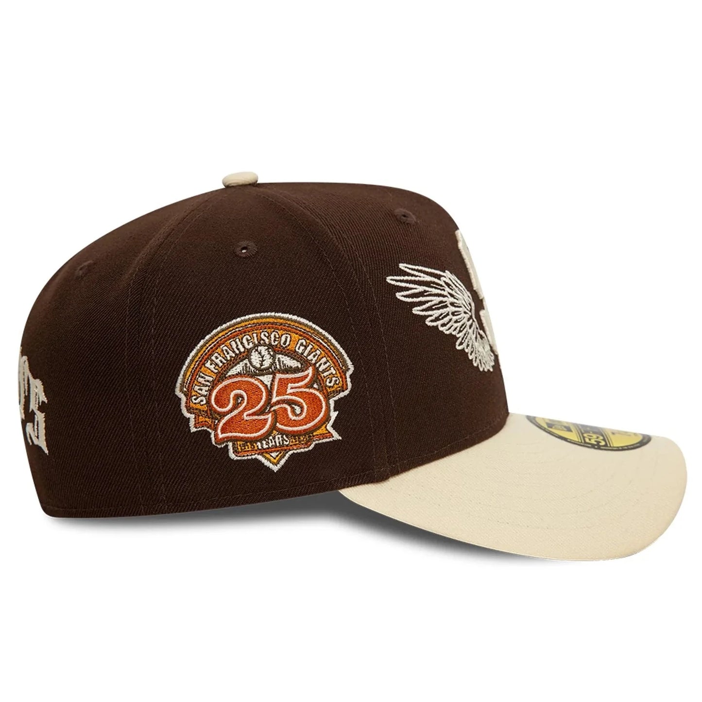 NEW ERA San Francisco Giants MLB Team Wings Dark Brown 59FIFTY Fitted Cap