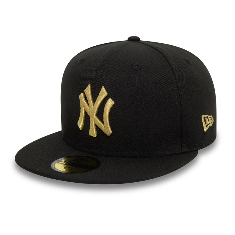 New York Yankees Cooperstown Metallic Black 59FIFTY Fitted Cap
