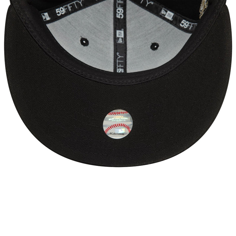 New York Yankees Cooperstown Metallic Black 59FIFTY Fitted Cap
