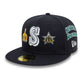 NEW ERA Seattle Mariners MLB Cooperstown Patch Navy 59FIFTY Fitted Cap