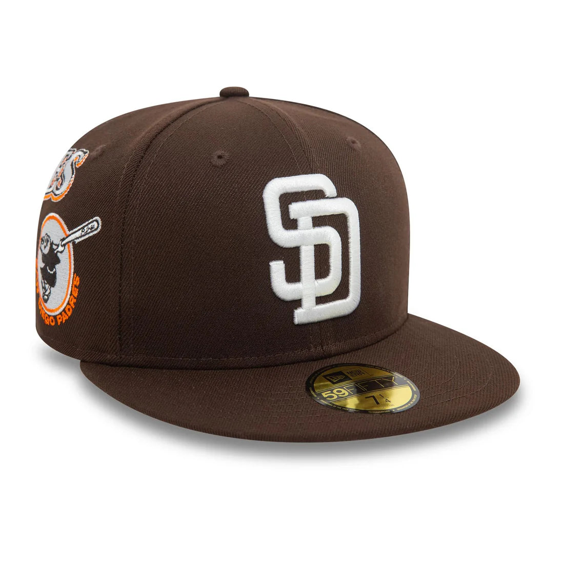 NEW ERA San Diego Padres MLB Cooperstown Patch Dark Brown 59FIFTY Fitted Cap