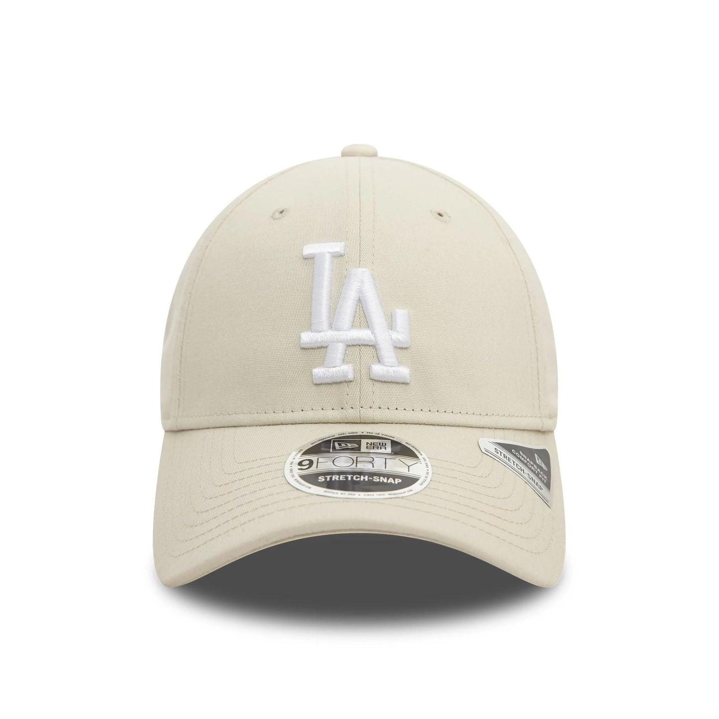 NEW ERA LA Dodgers MLB Cream 9FORTY Stretch Snap Adjustable Cap