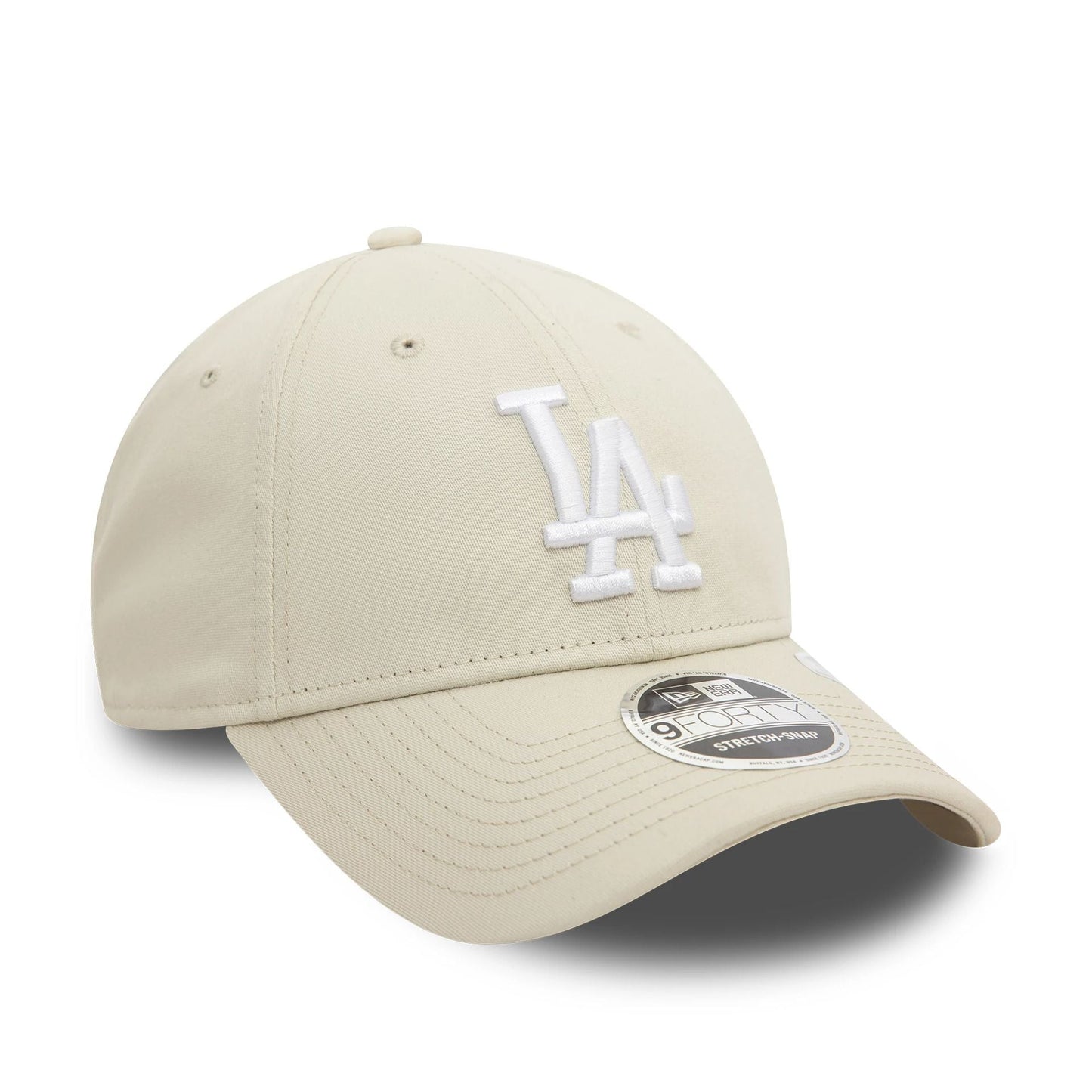 NEW ERA LA Dodgers MLB Cream 9FORTY Stretch Snap Adjustable Cap