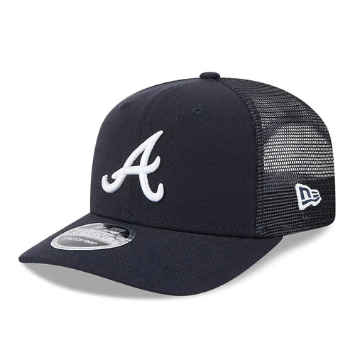 NEW ERA Atlanta Braves MLB Evergreen Navy 9SEVENTY Stretch Snap Adjustable Cap