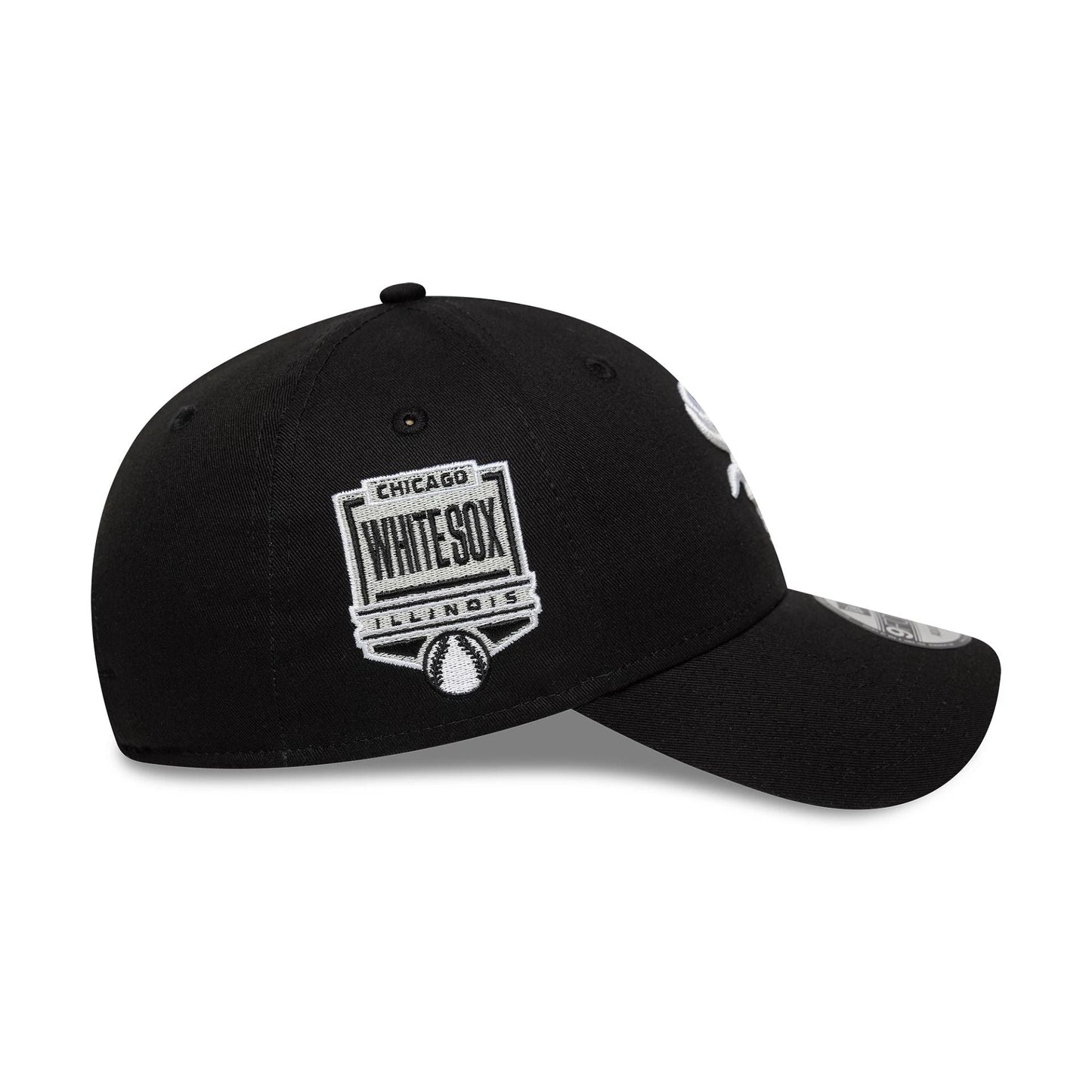 Chicago White Sox MLB Side Patch Black 9FORTY Adjustable Cap