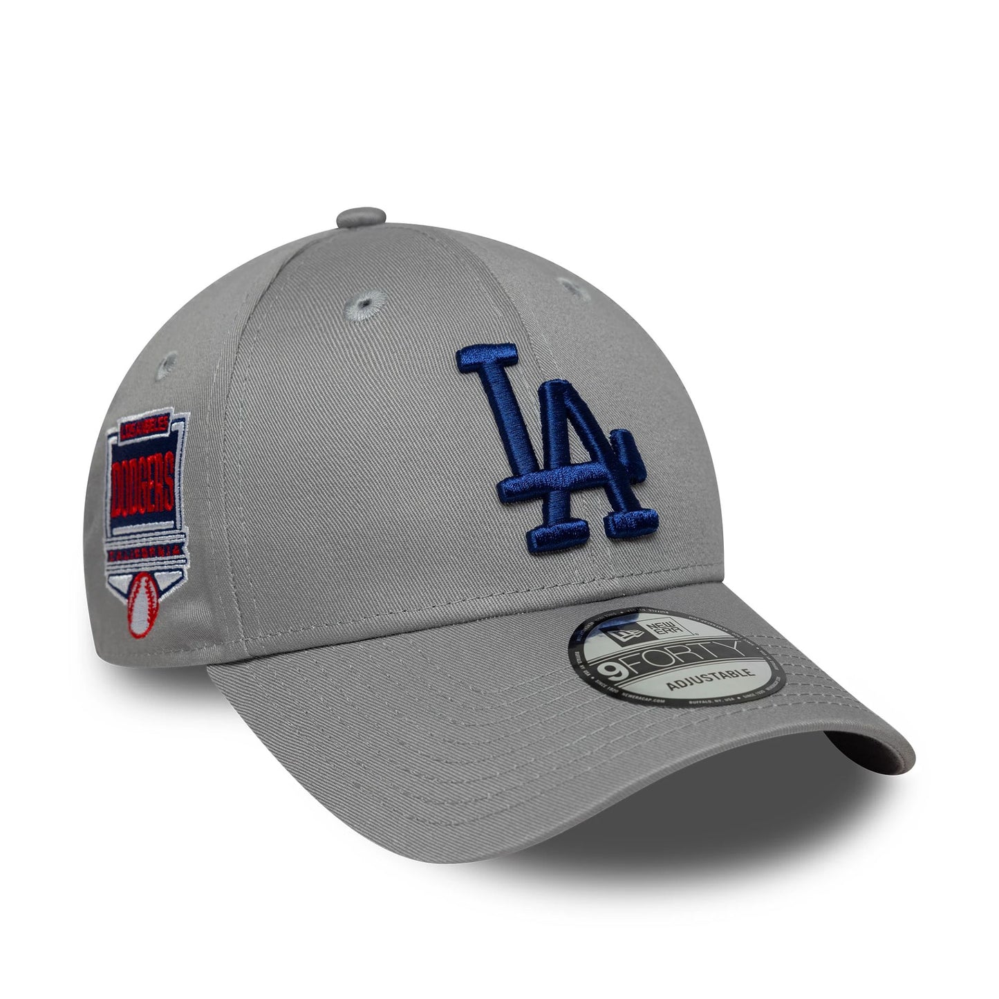 LA Dodgers MLB Side Patch Grey 9FORTY Adjustable Cap