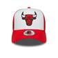NEW ERA Chicago Bulls NBA Side Patch Red 9FORTY A-Frame Trucker Adjustable Cap