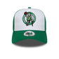 NEW ERA Boston Celtics NBA Side Patch Green 9FORTY A-Frame Trucker Adjustable Cap