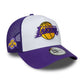 NEW ERA LA Lakers NBA Side Patch Purple 9FORTY A-Frame Trucker Adjustable Cap