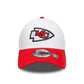 NEW ERA Kansas City Chiefs NFL Team Logo White 39THIRTY Stretch Fit Adjustable Cap