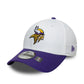 NEW ERA Minnesota Vikings NFL Team Logo White 39THIRTY Stretch Fit Adjustable Cap