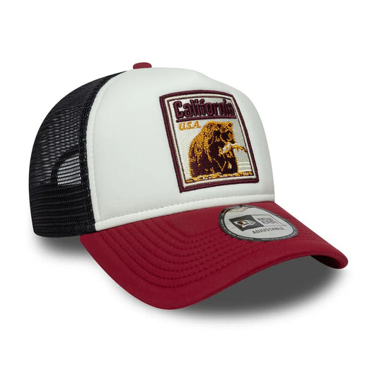NEW ERA  Graphic Patch White 9FORTY A-Frame Trucker Adjustable Cap